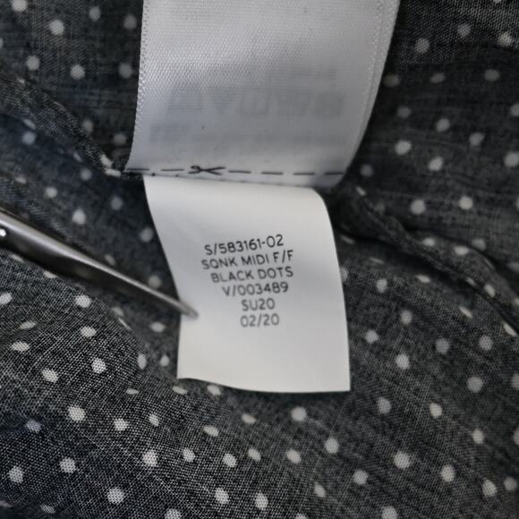 GAP Womens 10 Midi Dress in Black Dot - Picture 9 of 9